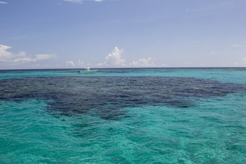 Detail of Solitary boat on a big ocean. by Anonymous