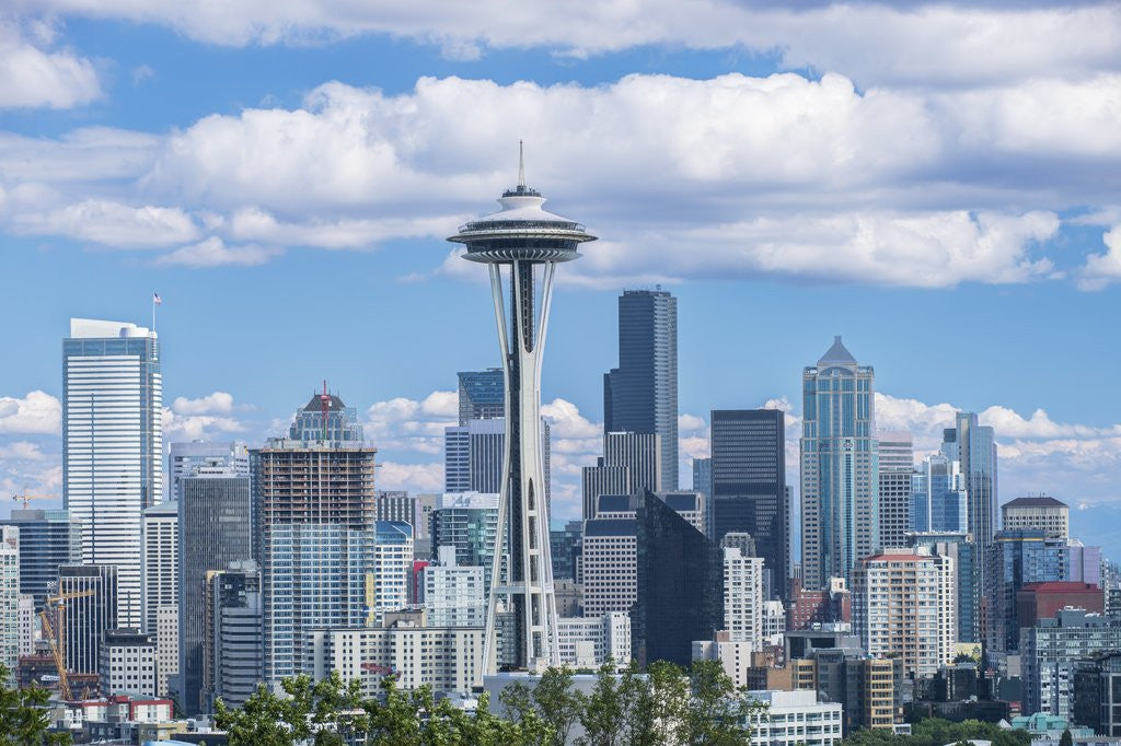 Detail of Seattle Skyline by Anonymous