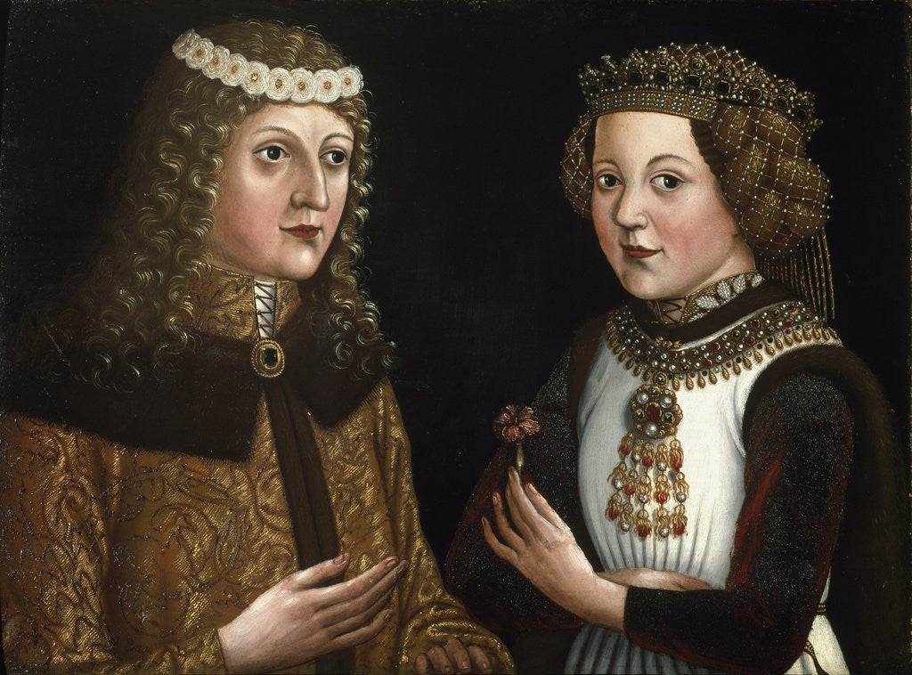 Detail of Wedding painting of Ladislaus and Magdalena of Valois by Anonymous