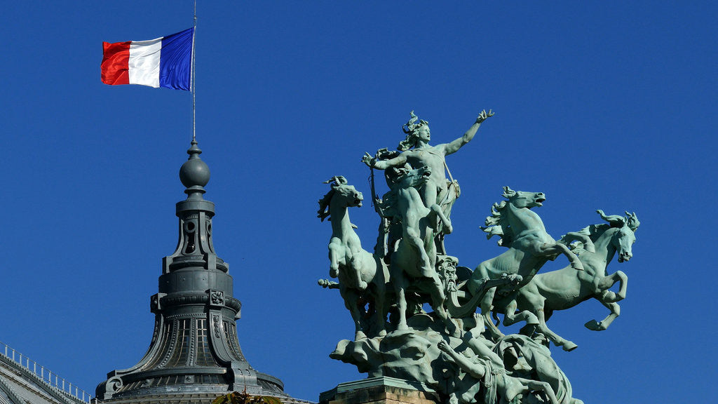 Detail of French flag by Anonymous
