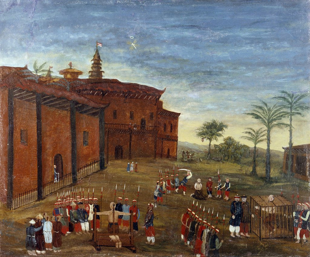 Detail of Chinese Art: Scenes of torture and executions of prisoners by Anonymous