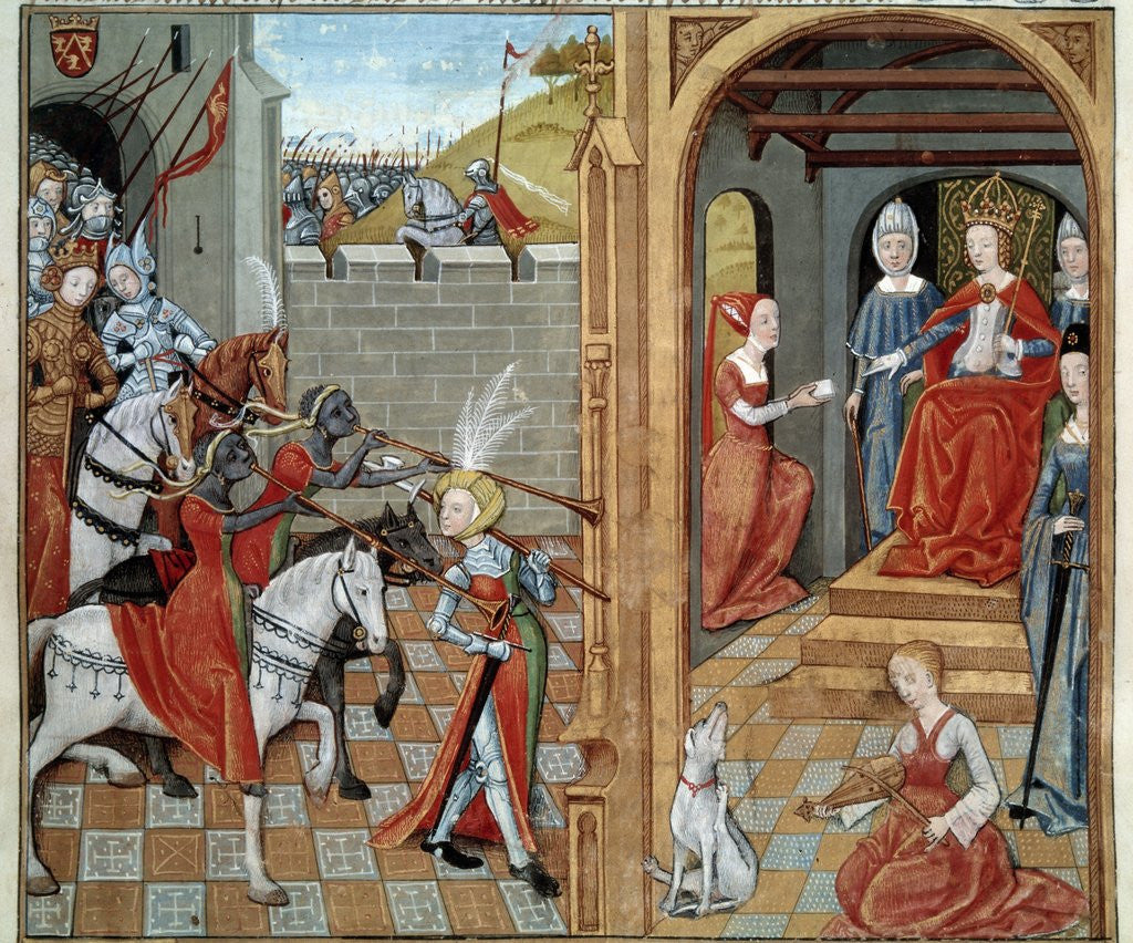Detail of The Amazons at the court of a queen (Louise of Savoy) by Anonymous