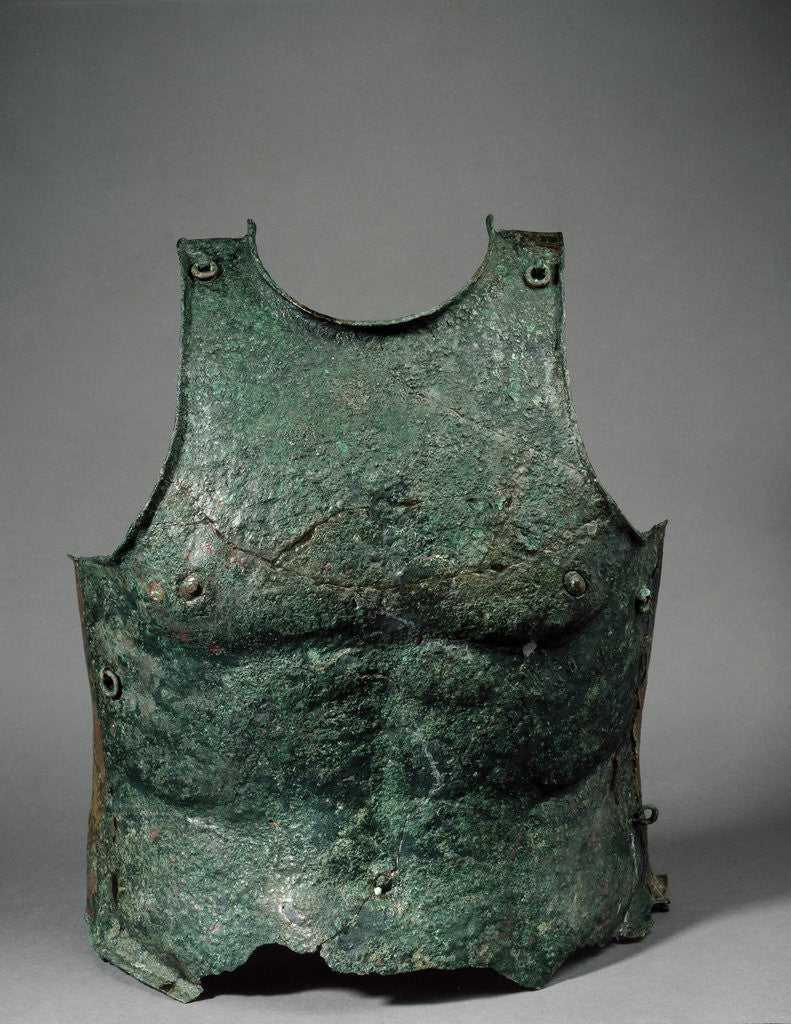 Detail of Anatomical cuirass breast plate, end 4th century BC by Anonymous