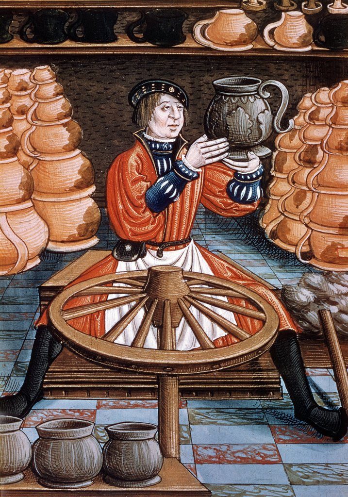 Detail of The potter by Corbis
