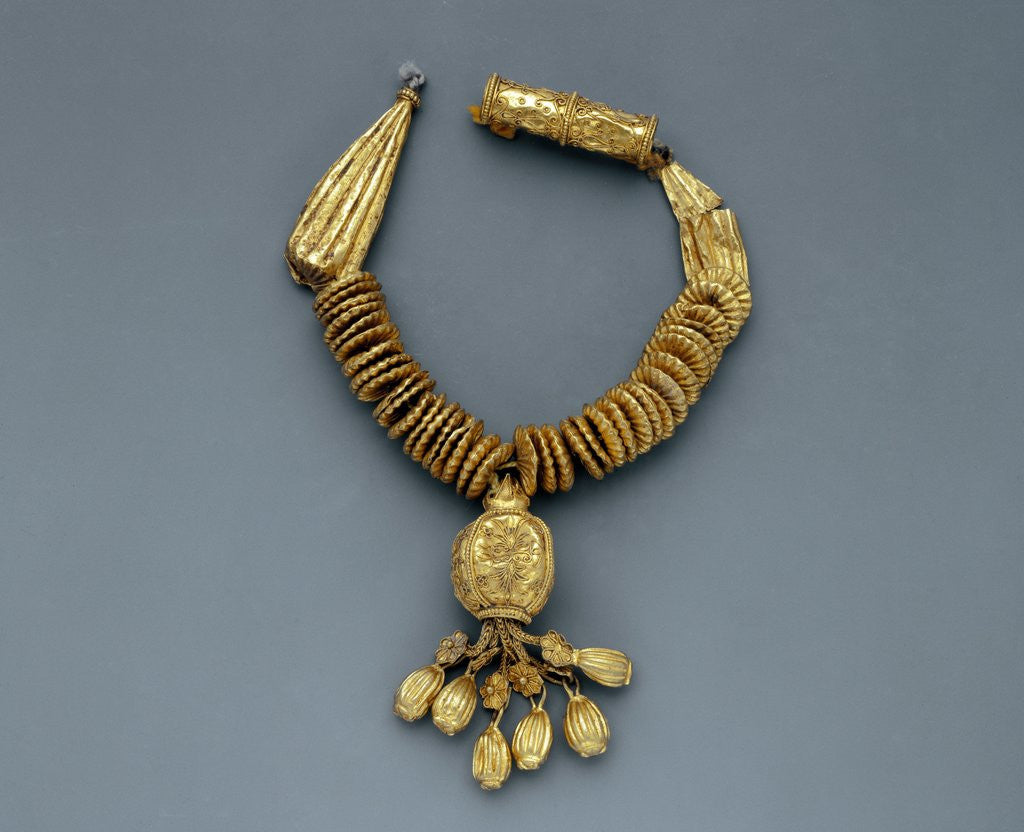 Detail of Elements from a gold necklace, 4th century BC by Anonymous