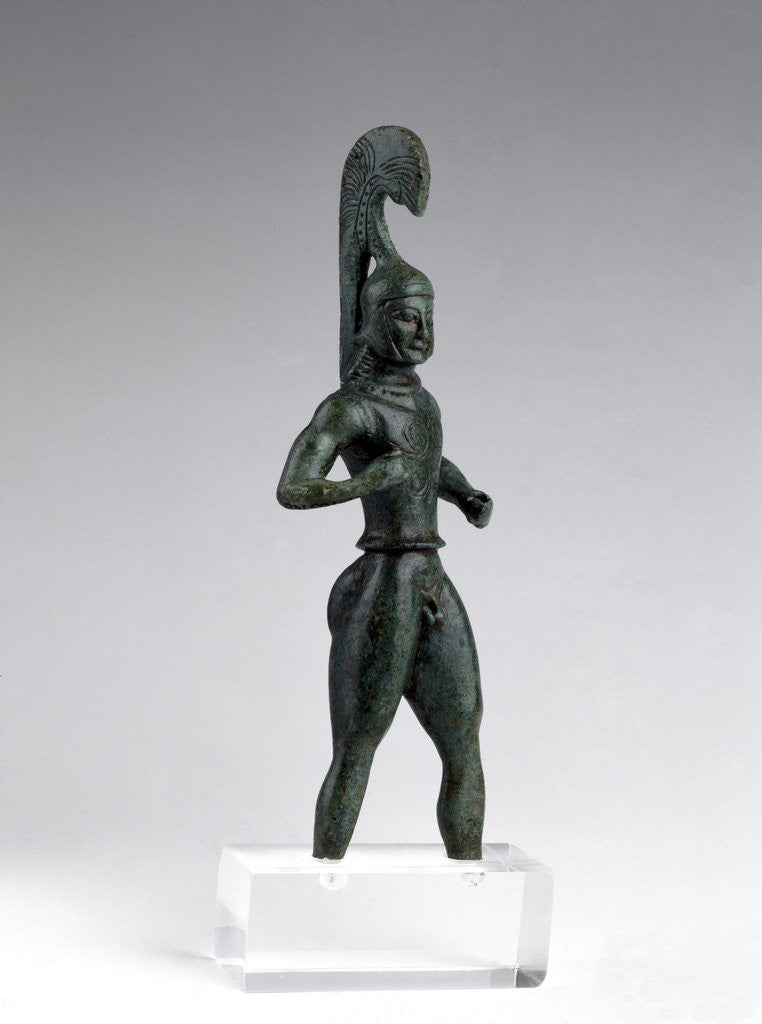 Detail of Statuette of a hoplite, 530 BC by Anonymous