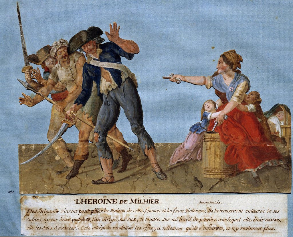 Detail of War of Vendee: The heroine of Milhier by Anonymous