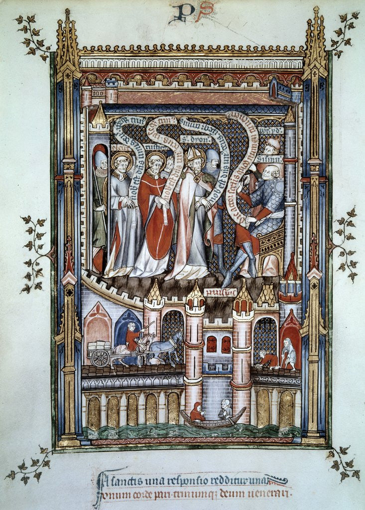 Detail of St. Denis in front of Fescennius by Anonymous