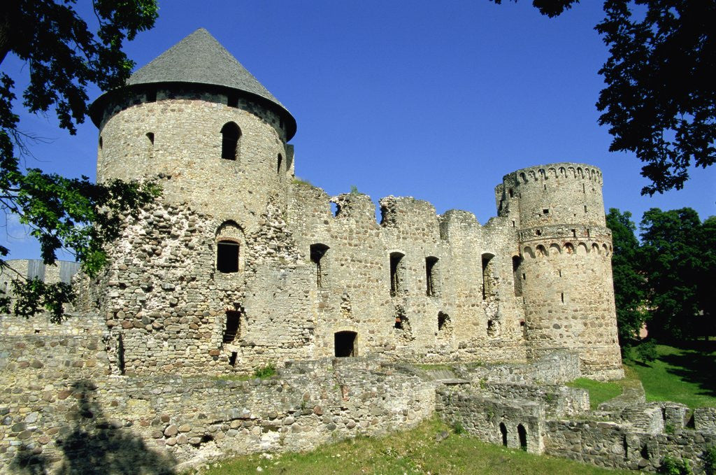 Detail of Cesis Medieval Castle, Cesis, Latvia by Corbis