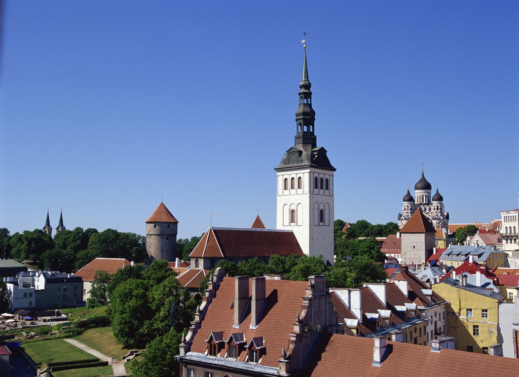 Detail of St. Nicholas Church, Toompea, Old Town, Tallinn, Estonia by Anonymous