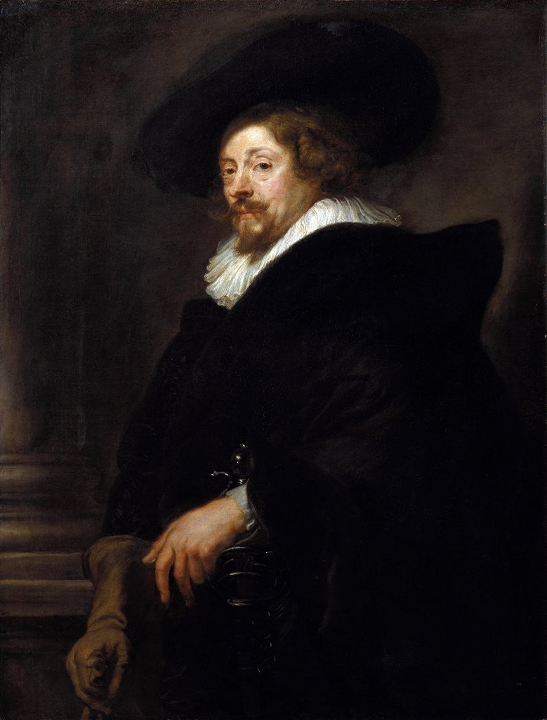Detail of Self Portrait by Peter Paul Rubens
