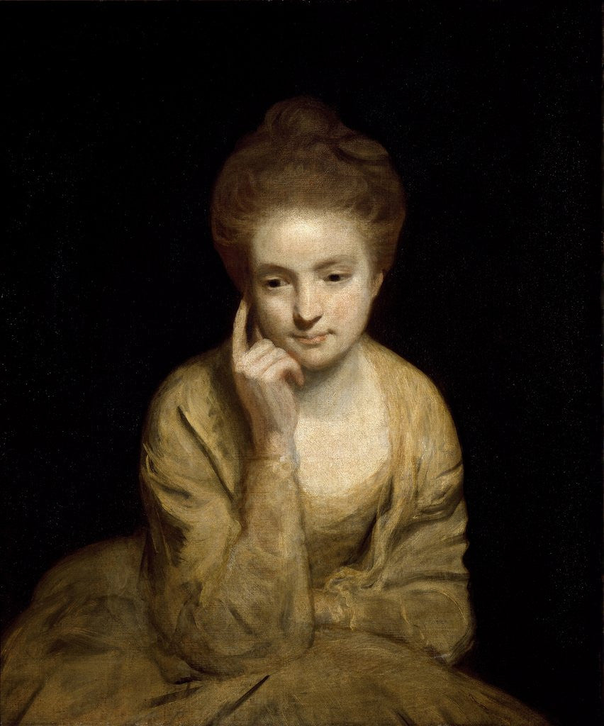Detail of Study for the portrait of a young woman by Sir Joshua Reynolds