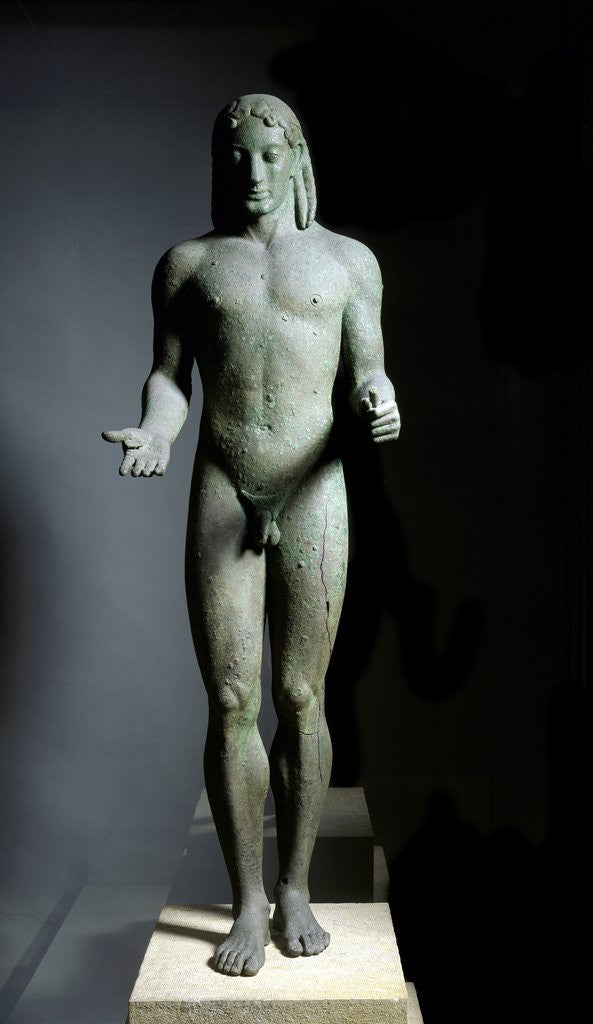 Detail of Apollo of Piraeus, Bronze sculpture by Anonymous
