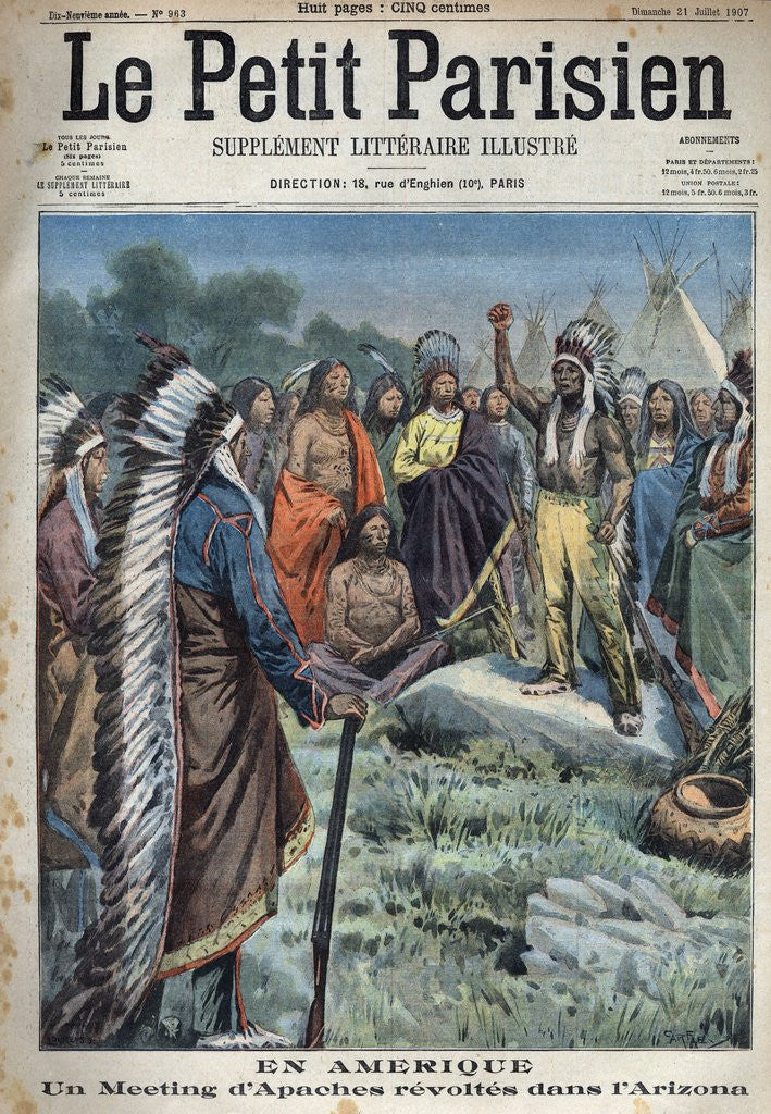 Detail of The Apache Indians revolting against the United States Government by Corbis