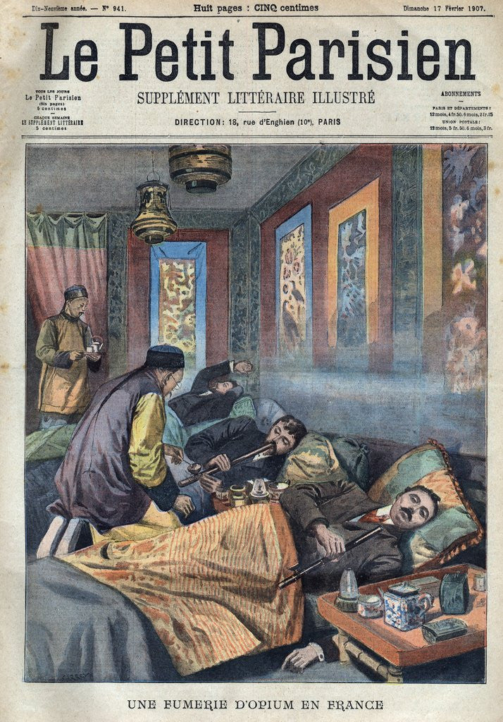 Detail of Opium Den France by Anonymous