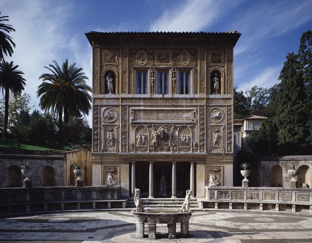 Detail of View of casina Pio IV or Villa Pia by Anonymous