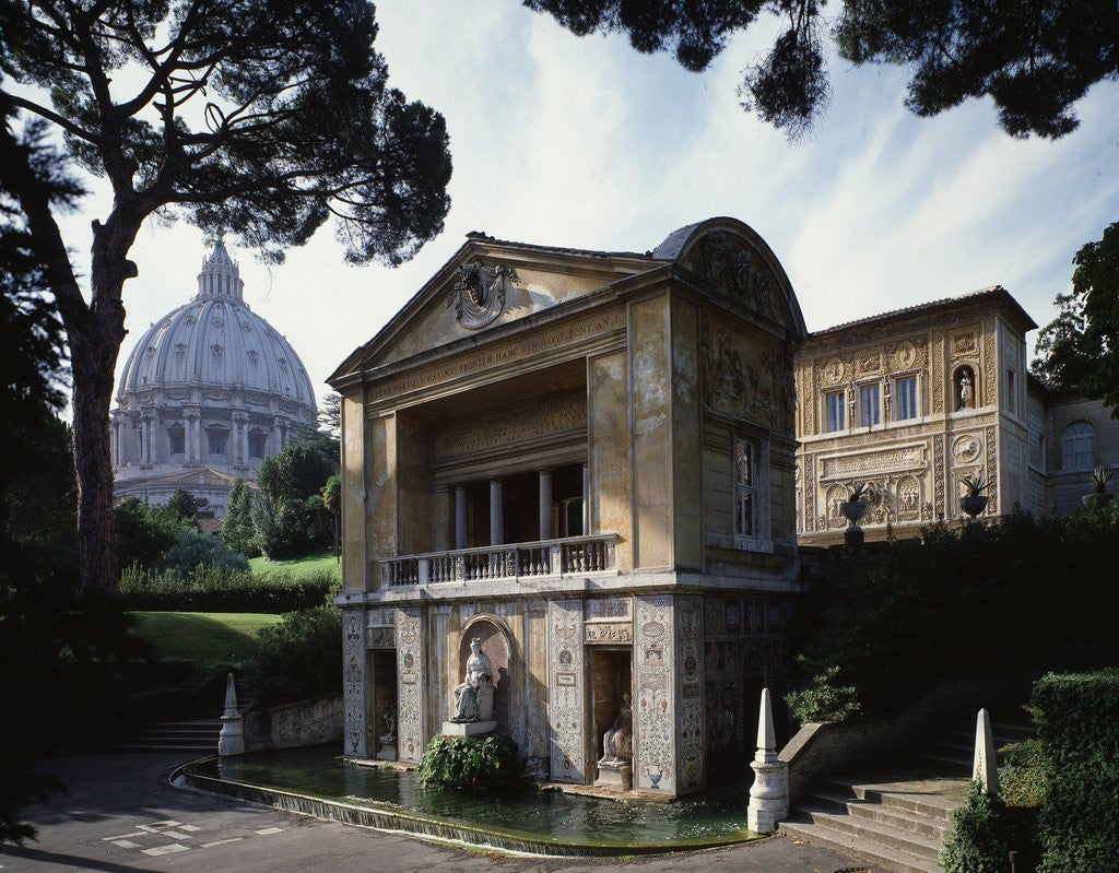 Detail of View of casina Pio IV or Villa Pia by Anonymous