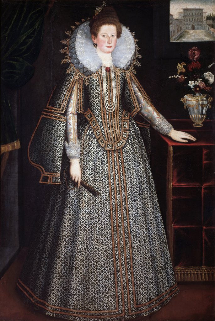 Detail of Portrait of a florentine lady by Corbis