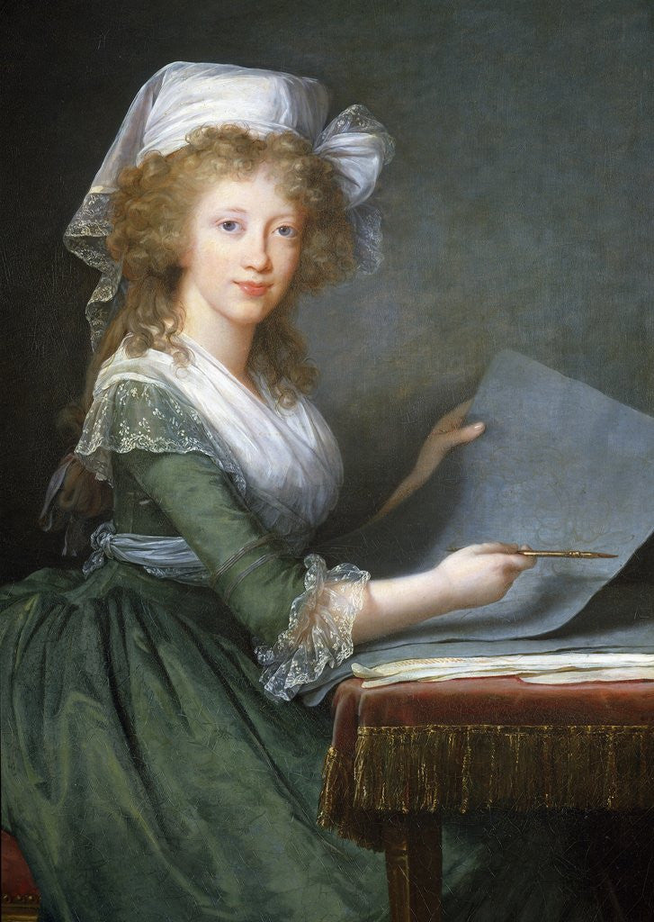 Detail of Portrait of Princess Luisa of Naples and Sicily by Elisabeth Vigee-Lebrun