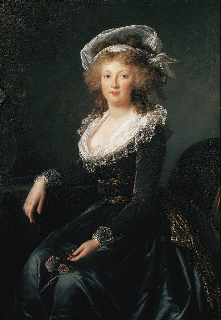 Detail of Portrait of Maria Theresa of Naples and Sicily by Elisabeth Vigee-Lebrun
