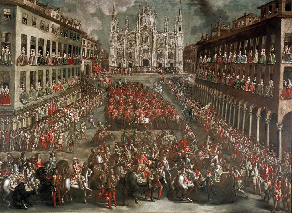 Detail of Celebration in Milan for the victory of Prince Eugene of Savoy by Anonymous