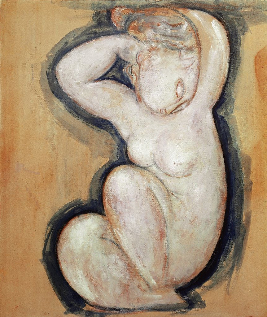 Detail of Caryatid by Amedeo Modigliani