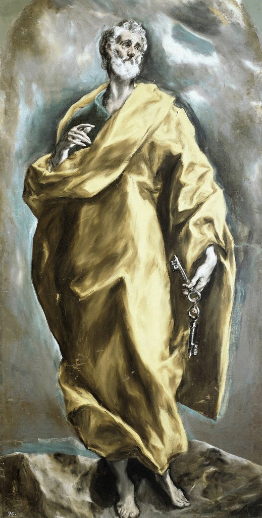 Detail of St. Peter Apostle by El Greco