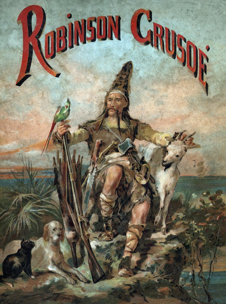 Detail of The Life and Adventures of Robinson Crusoe by Defoe by Anonymous