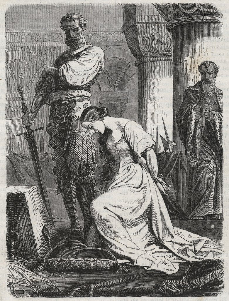 Detail of Death of Katherine Howard, Wife of Henry VIII by Corbis