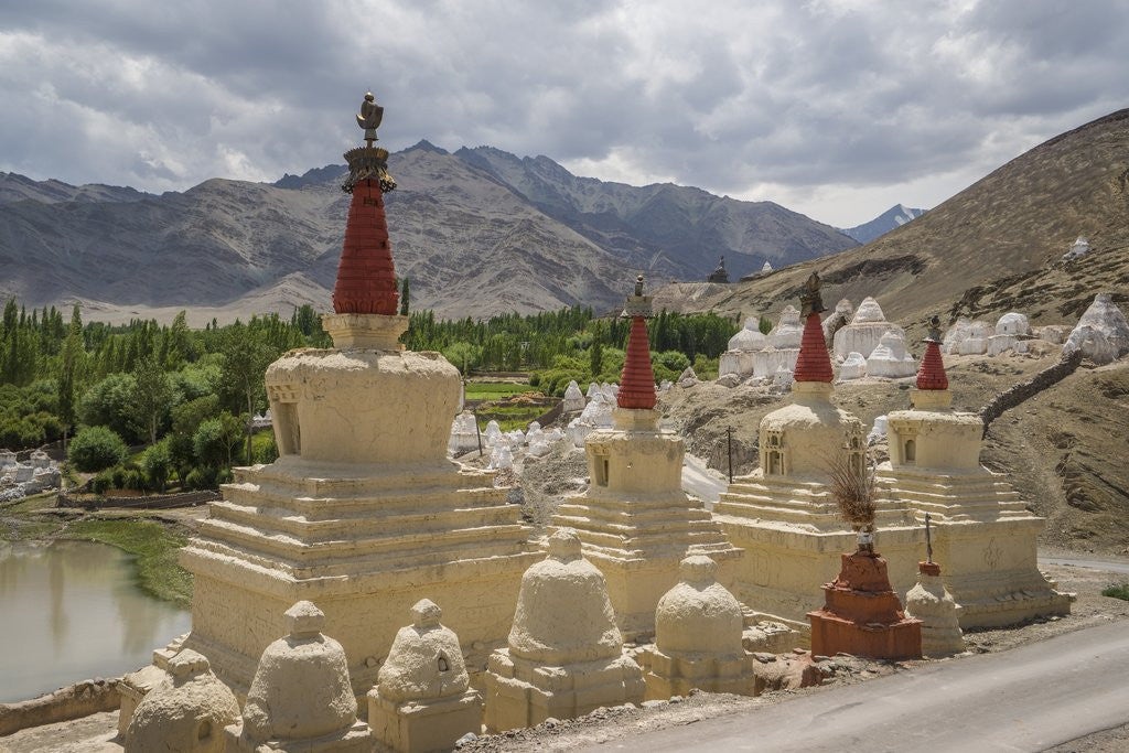 Detail of Stok Royal Palace, stupa near the palace by Anonymous