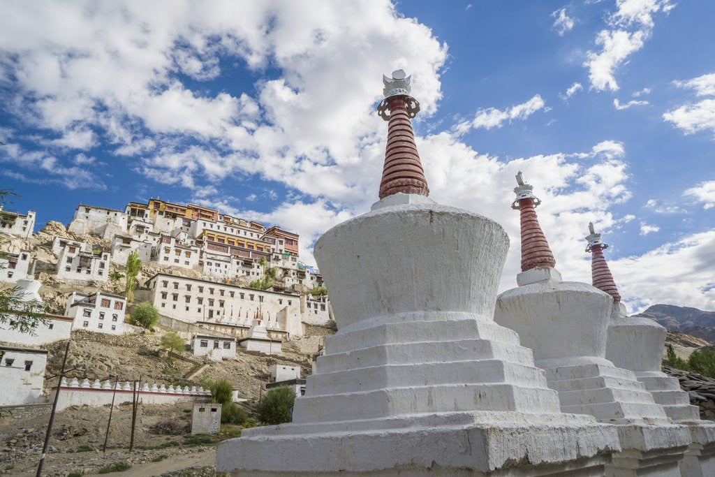 Detail of Stupa in the village near Thikse Monastery by Anonymous