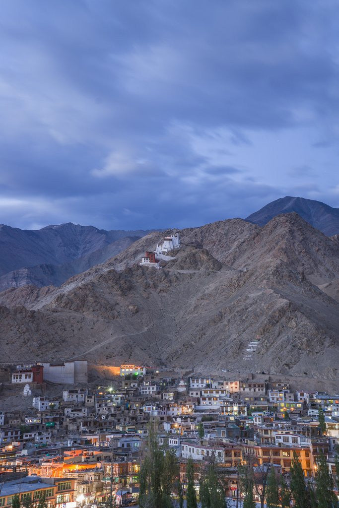 Detail of View of the town from a small hill near main bazaar by Anonymous