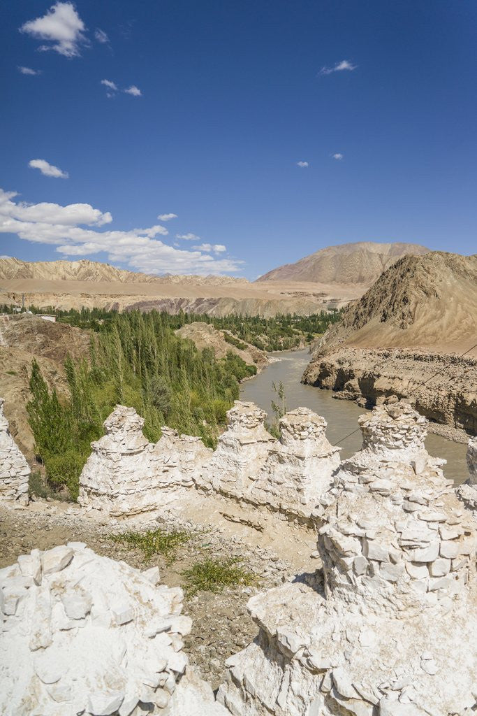 Detail of Alchi, stupas along Indus River by Anonymous