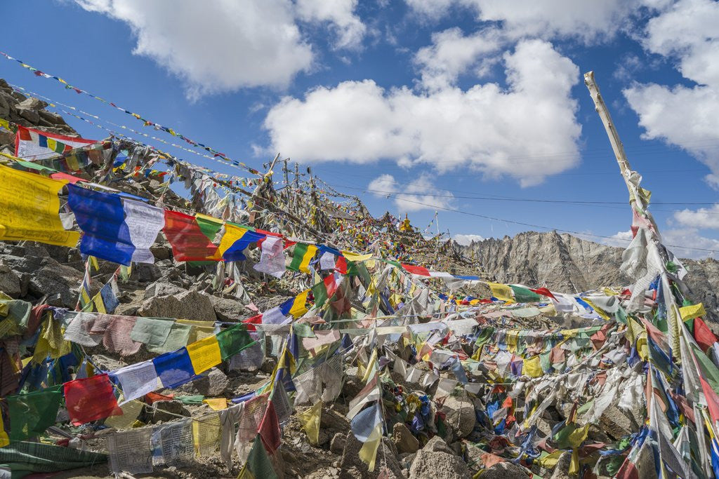 Detail of Khardung-La Pass is the highest motorable road in the world with 18380 feet, 5602,2 meters by Anonymous
