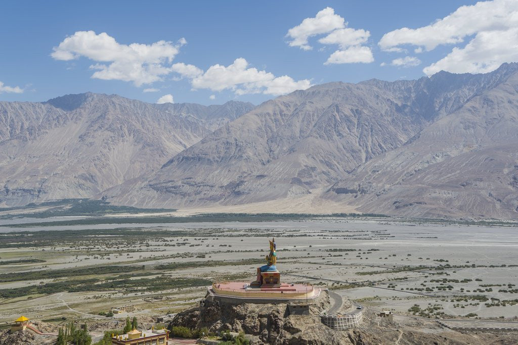 Detail of Diskit Monastery, the giant Buddha by Anonymous