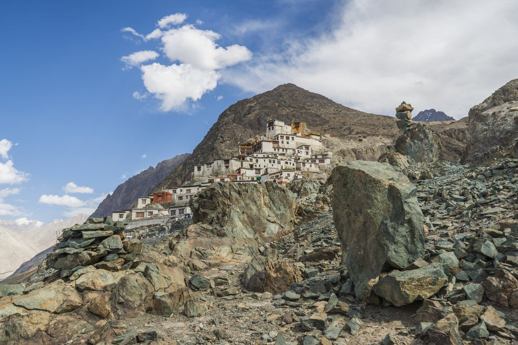 Detail of Diskit Monastery by Anonymous