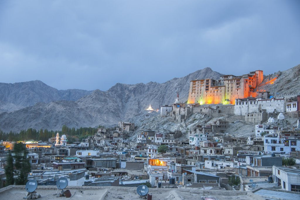 Detail of View of the town and the Royal Palace by Anonymous