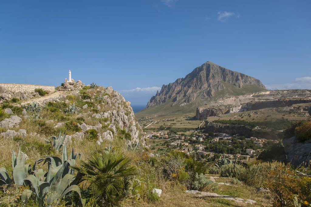 Detail of View of Custonaci and Monte Cofano by Anonymous