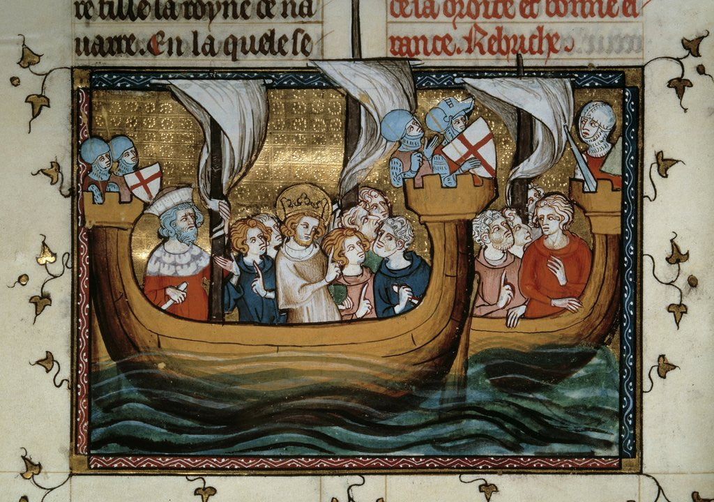 Detail of St. Louis arriving in Nicosia ( Seventh Crusade ) by Anonymous