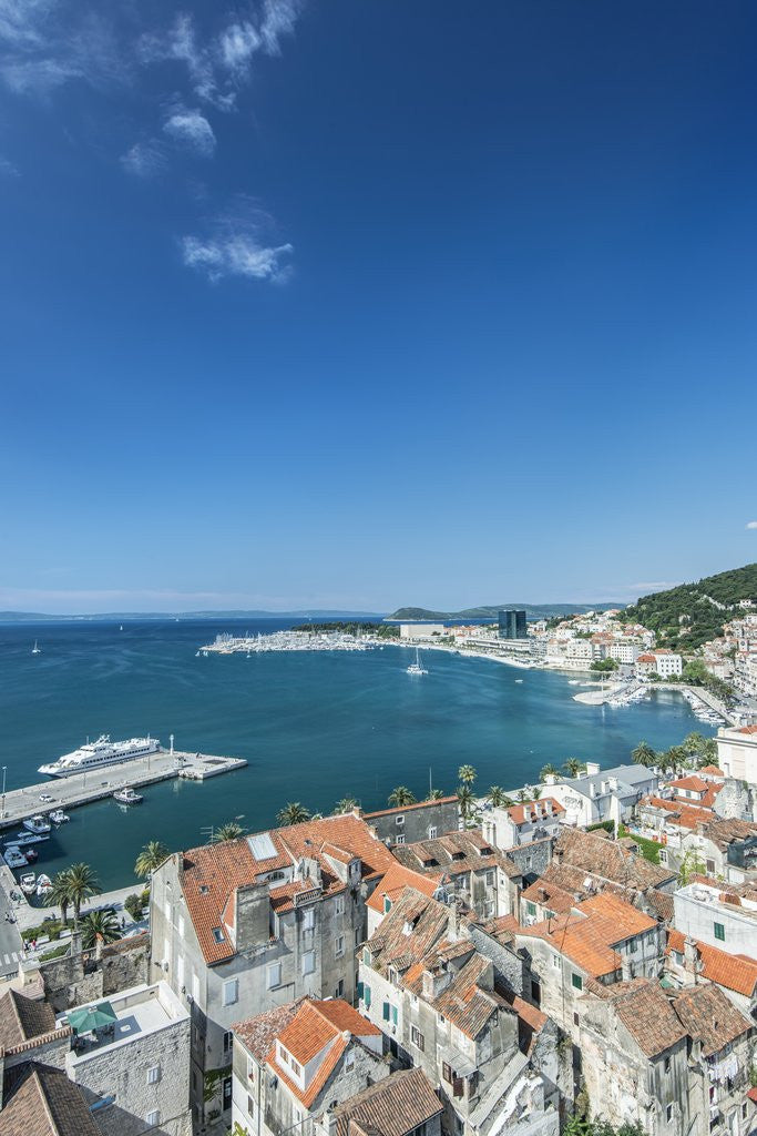 Detail of Split Harbor and Old Town by Anonymous