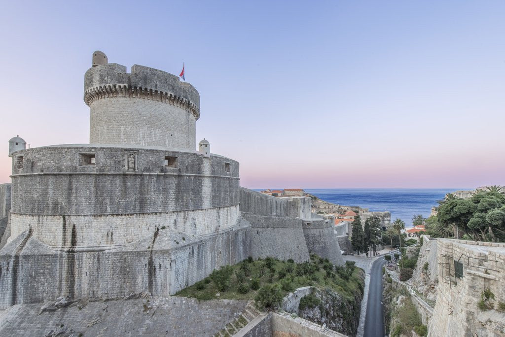 Detail of Minceta Tower and Old Town at Dawn by Anonymous