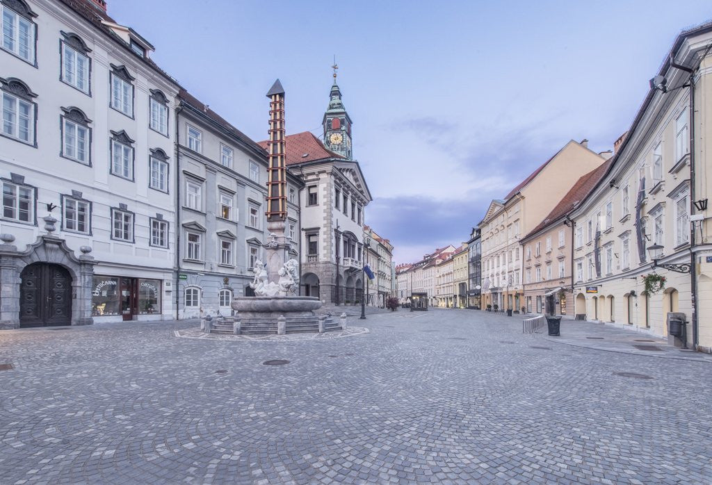 Detail of Old Town at Dawn by Anonymous