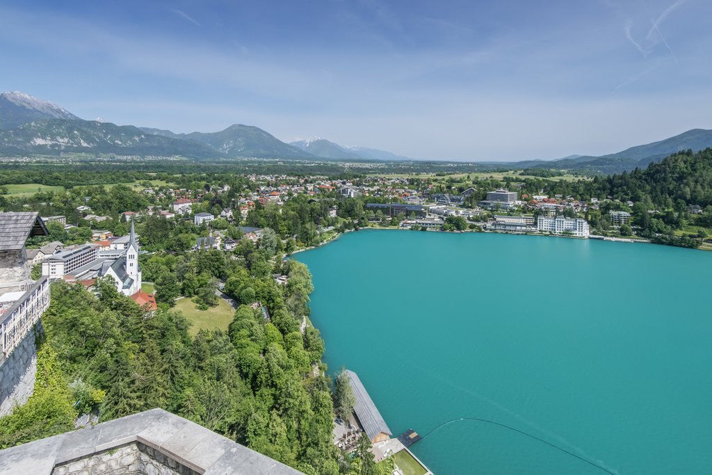 Detail of Lake Bled & Bled Town by Anonymous