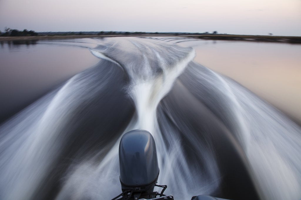 Detail of Boat wake on Chobe River by Anonymous
