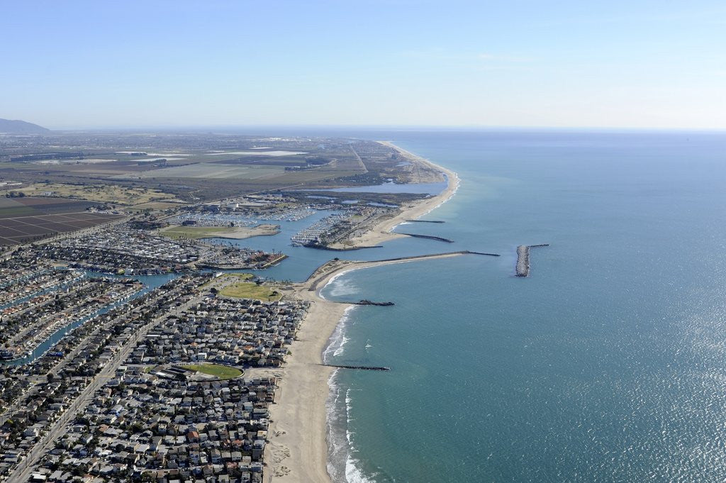 Detail of Aerial view of Ventura Marina in Ventura, California by Anonymous