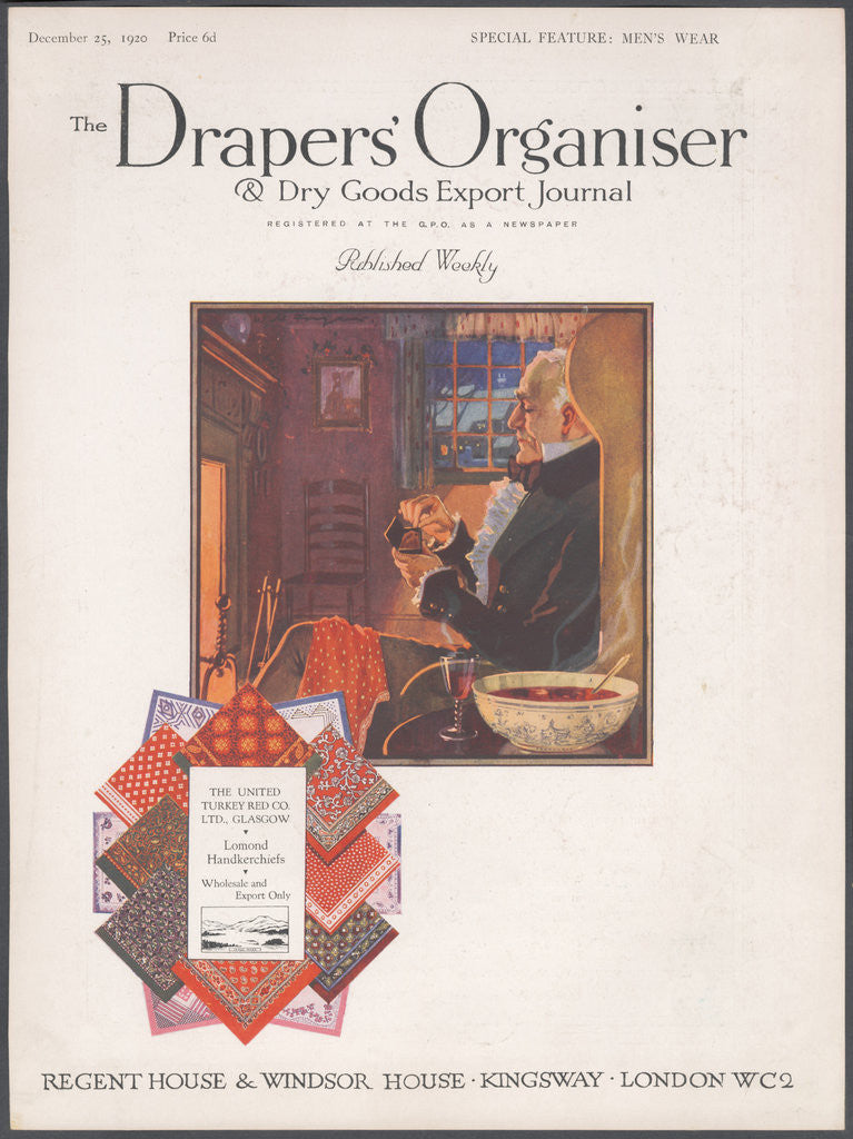Detail of Draper's Organiser Magazine, 1920. Artist: Wilfred Fryer by Anonymous