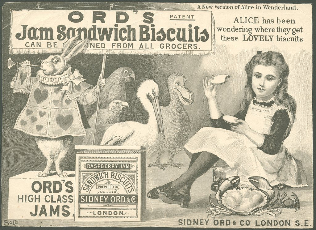 Detail of Sidney Ord Jam Sandwich Biscuit, 1890s. by Anonymous