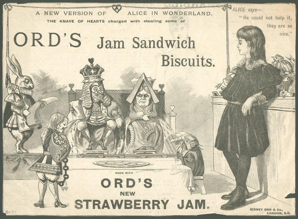 Detail of Sidney Ord Jam Sandwich Biscuit, 1890s. by Anonymous