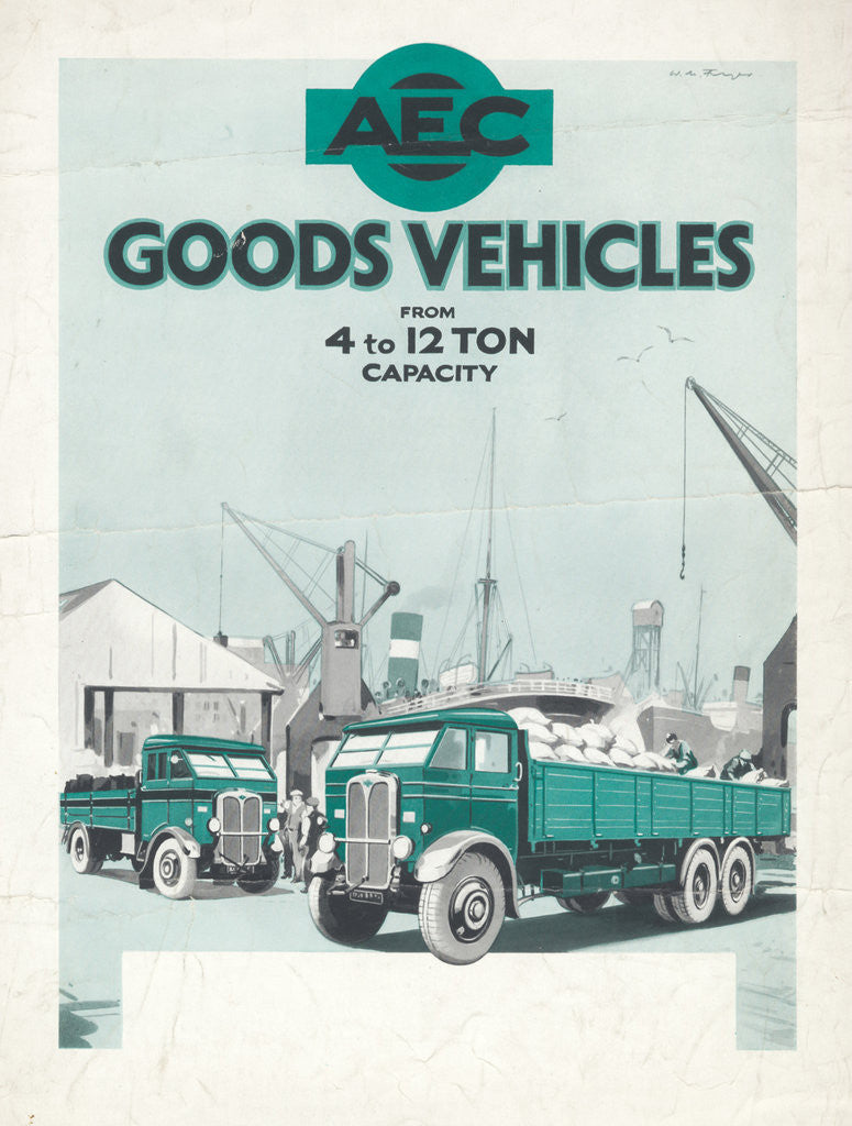 Detail of AEC Motoring engineering, 1950s. Artist: Wilfred Fryer by Anonymous