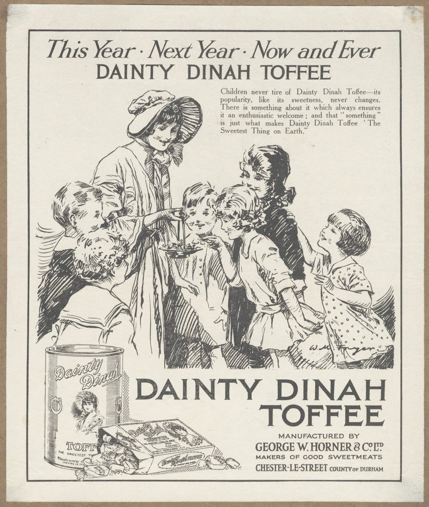 Detail of Dainty Dinah Toffee, c.1920. Artist: Wilfred Fryer by Anonymous